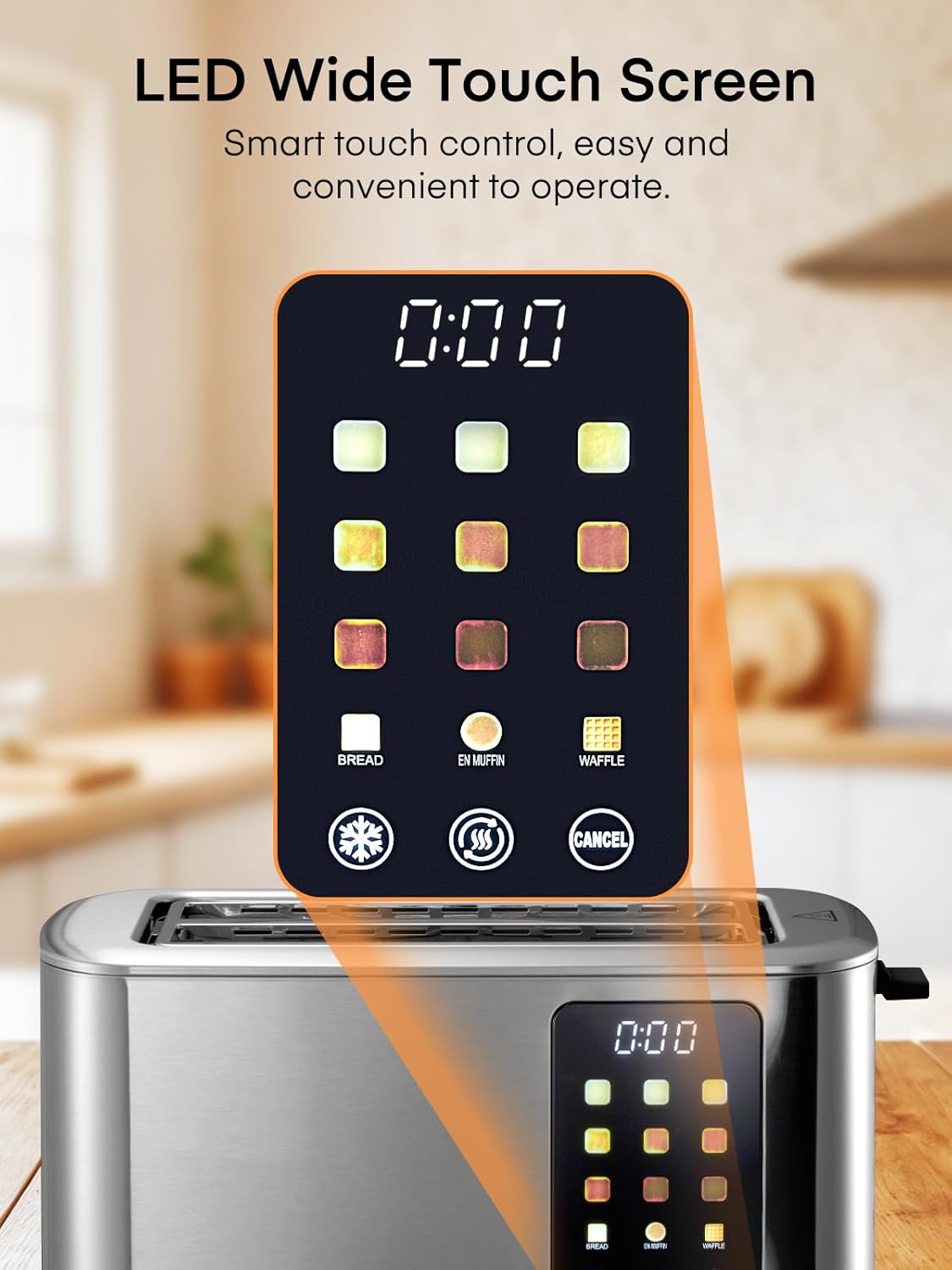 Tostapane 4 Fette con Controllo Touch Screen - immagine 2