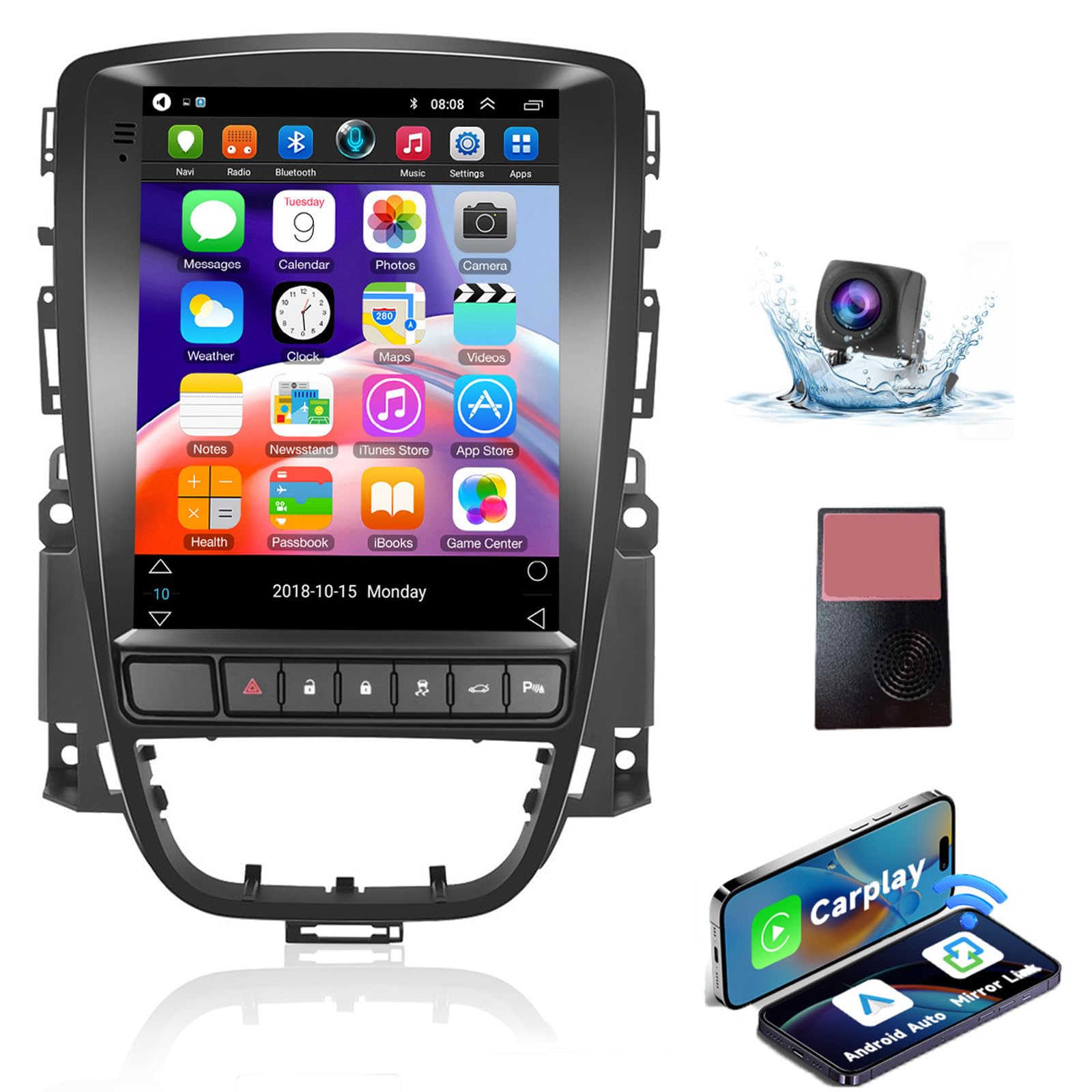 Hodozzy Carplay Autoradio per Opel Astra J/Buick Excelle