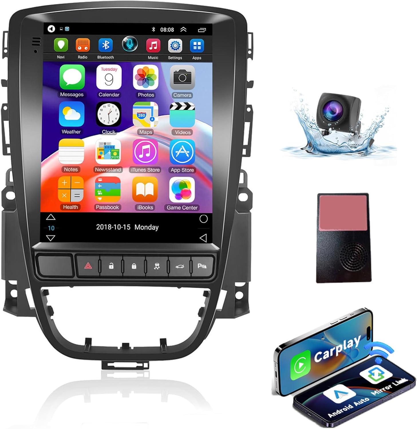 Hodozzy Carplay Autoradio per Opel Astra J/Buick Excelle - immagine 1