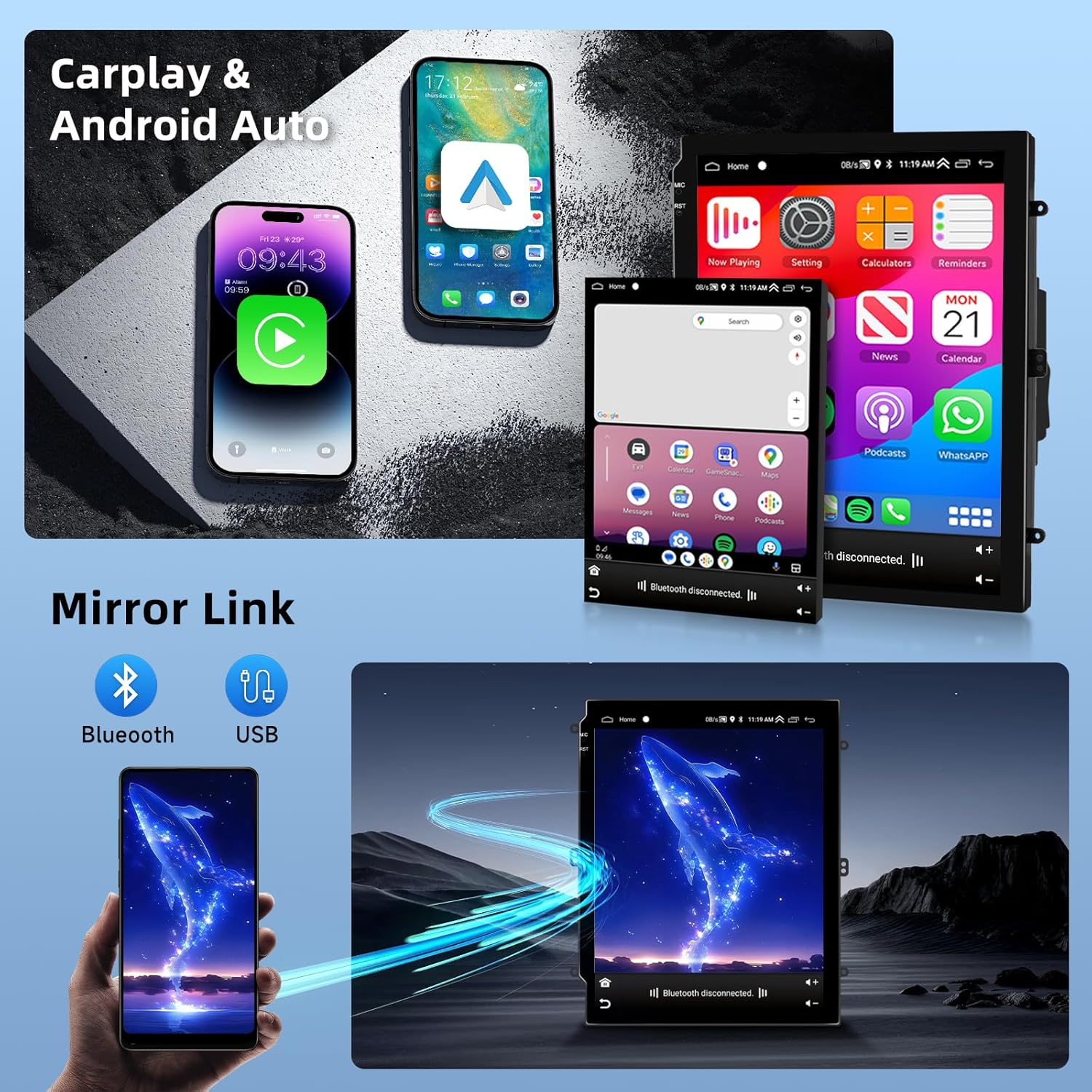 Hodozzy Carplay Autoradio per Opel Astra J/Buick Excelle - immagine 3