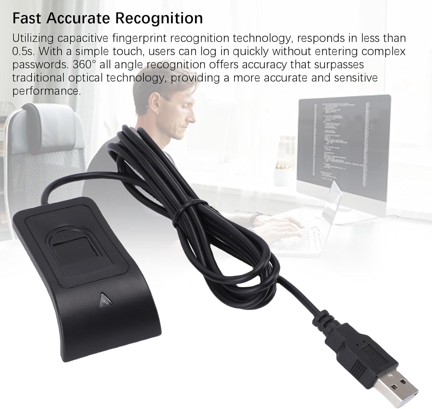 Ejoyous Lettore Impronte Digitali USB per PC - immagine 8