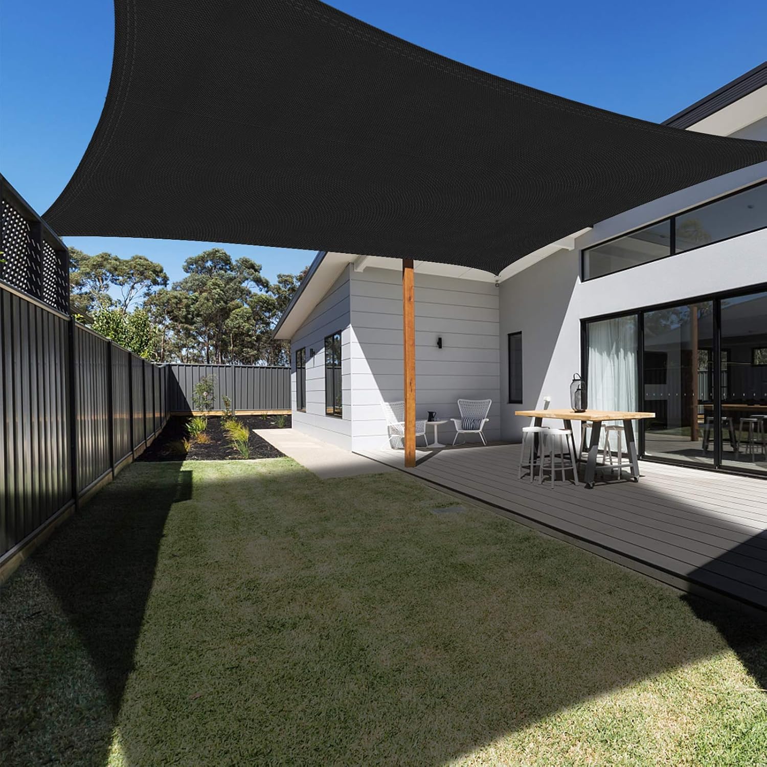 Ankuka Vela Ombreggiante Impermeabile 3x5m, Nero