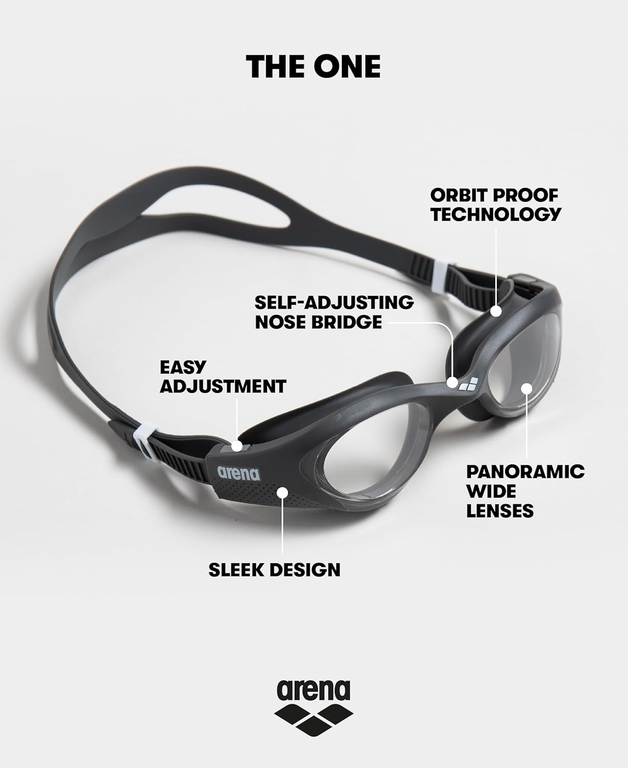 Arena The One Occhialini Nuoto Anti-Appannamento Unisex - immagine 2