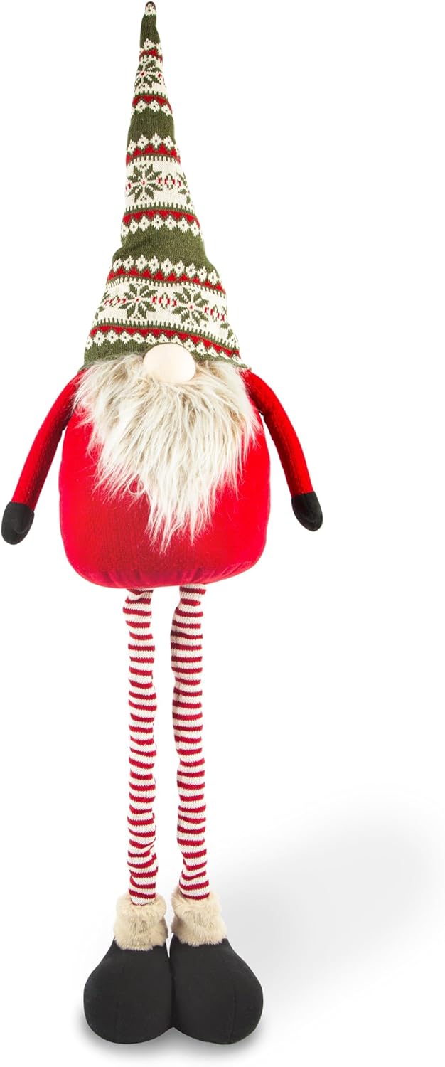 Excelsa Gnomo Natalizio Decorativo Rosso e Verde - immagine 1