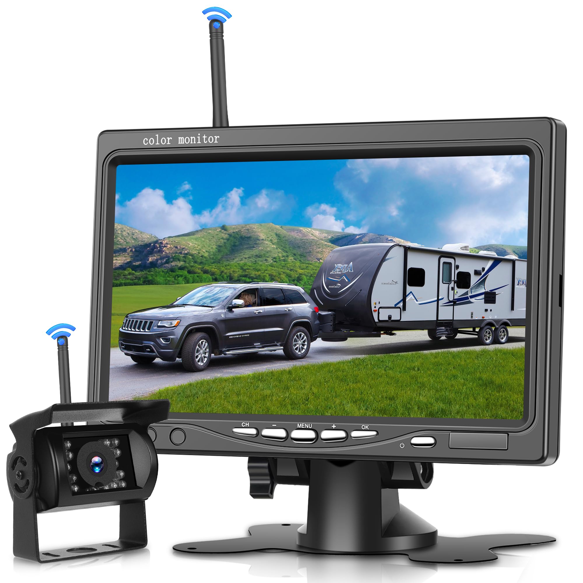 Kit Telecamere Retromarcia Wireless 7'' IPS Monitor