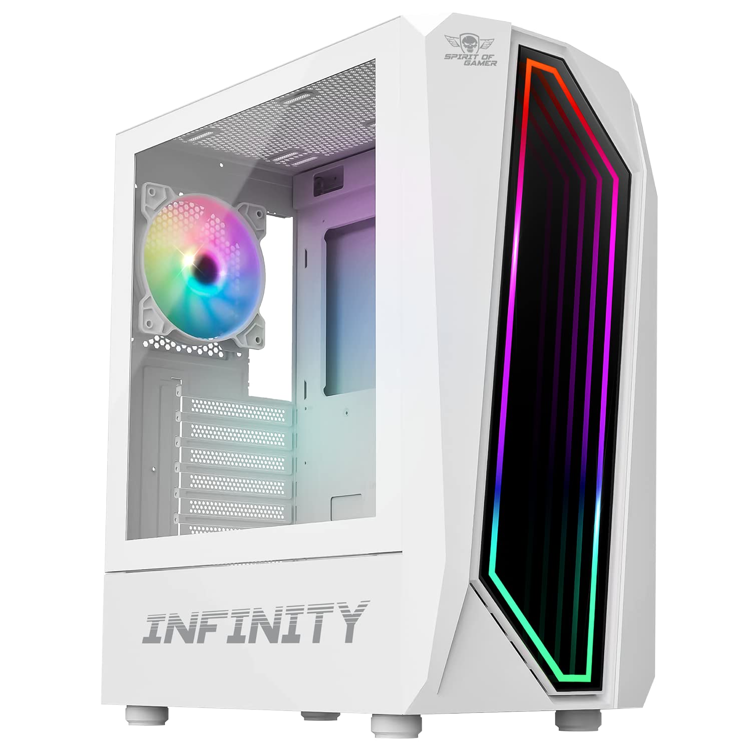 Spirit Of Gamer INFINITY ARTIC - Case PC Gaming ATX Bianco