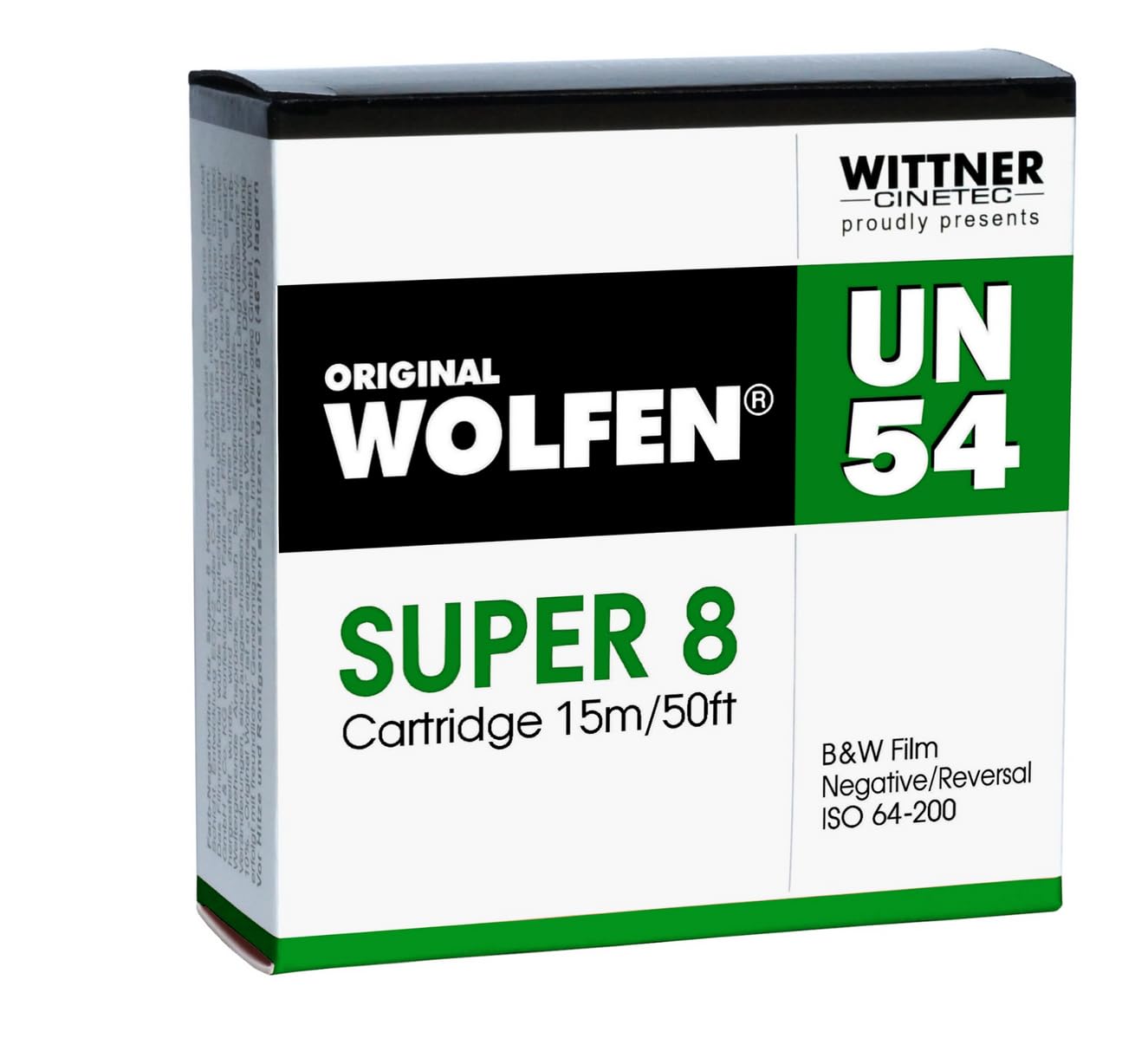 Pellicola negativa originale Wolfen B+W Super 8 ISO 64-200