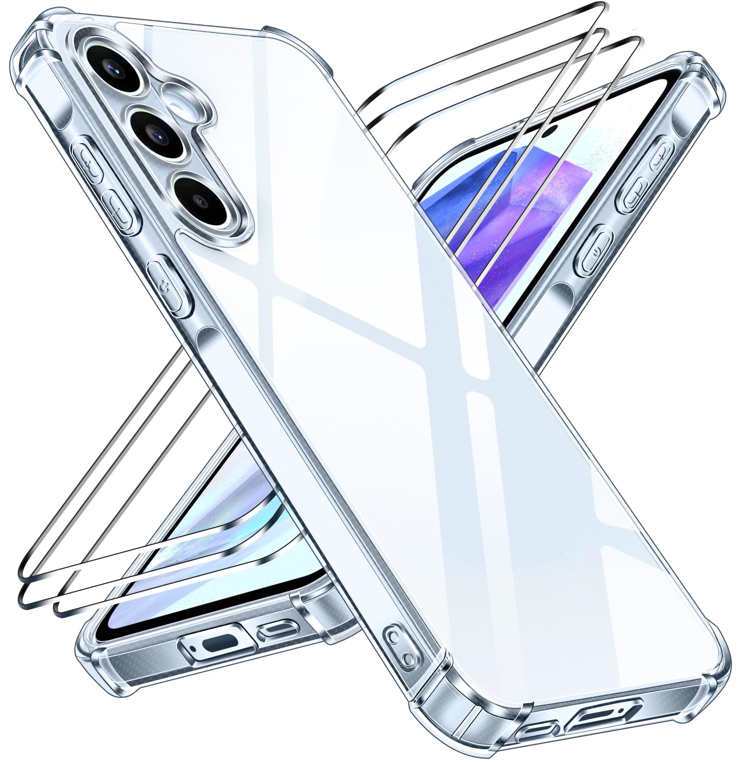 Ivoler Cover Anti Ingiallimento per Samsung Galaxy A55 5G
