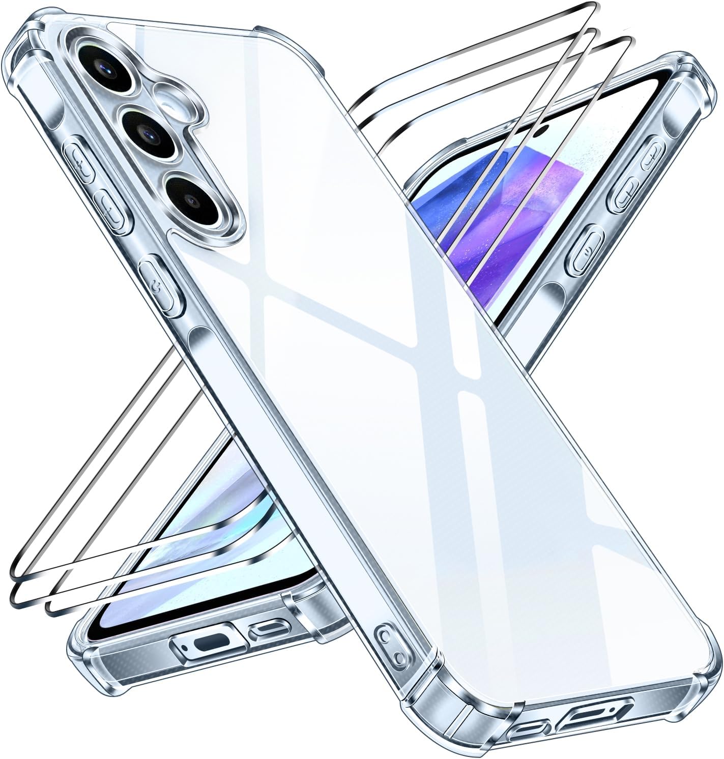 Ivoler Cover Anti Ingiallimento per Samsung Galaxy A55 5G - immagine 1