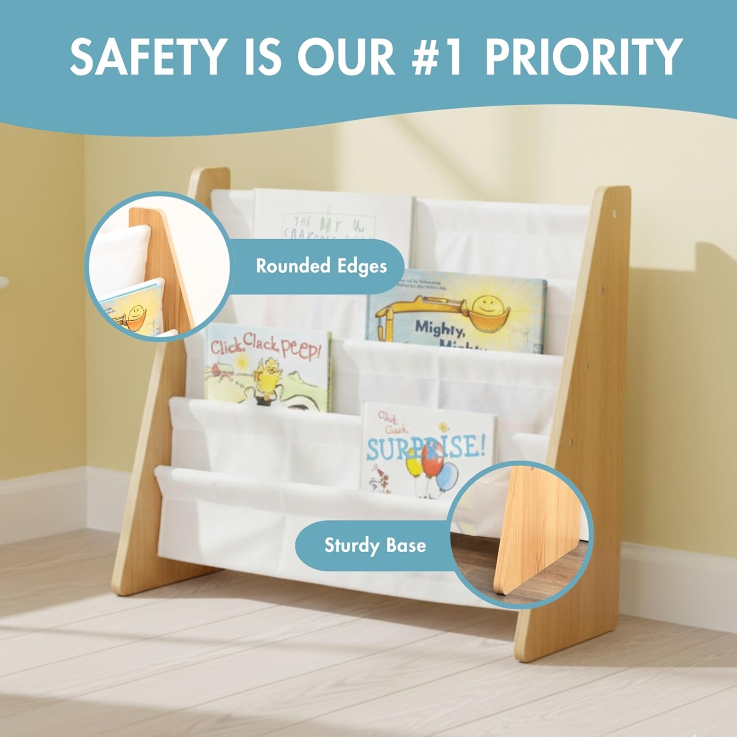 HumbleCrew Libreria Bambini Elegante 4 Ripiani - immagine 5