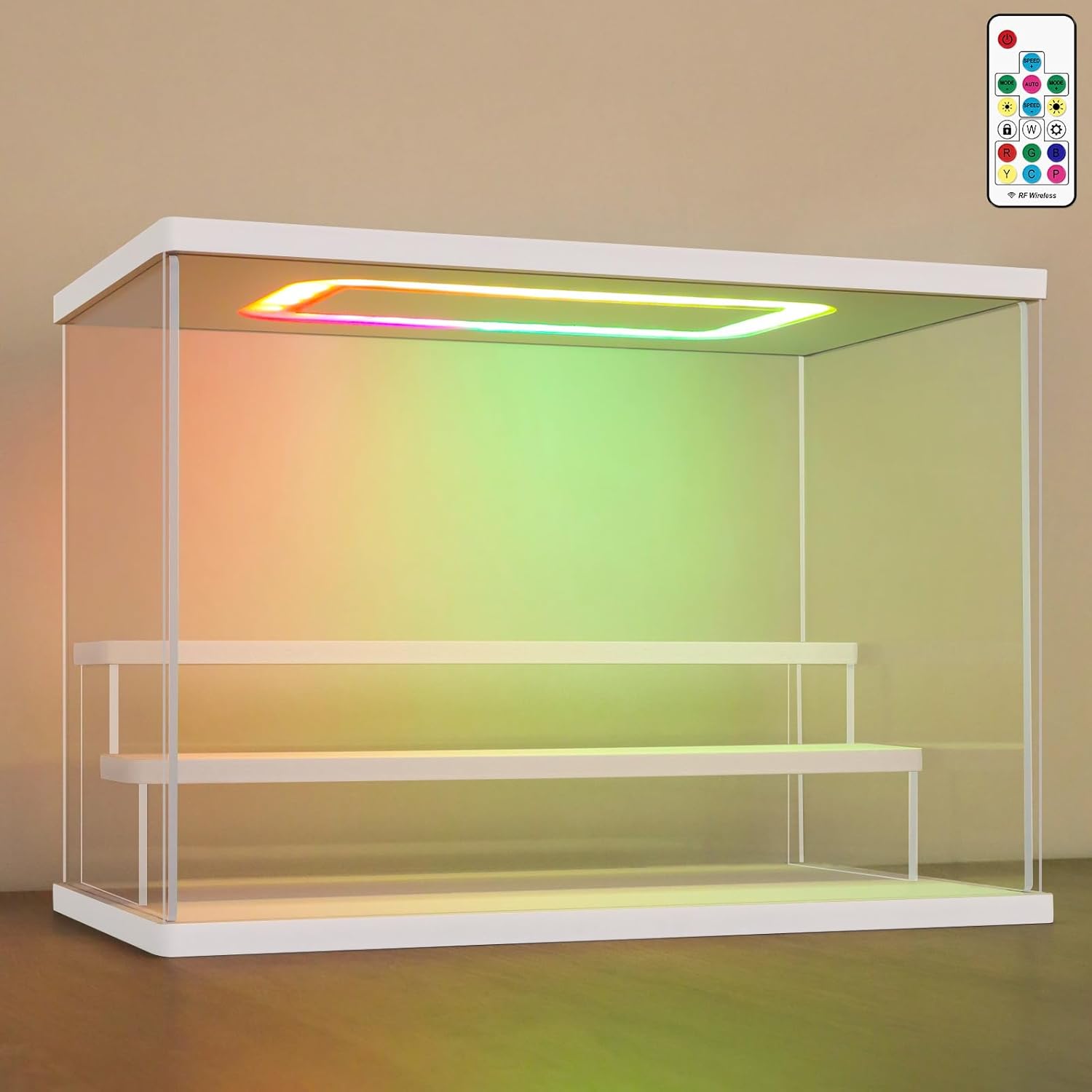 Nonemey Vetrina Acrilico Trasparente con Luce LED - immagine 1