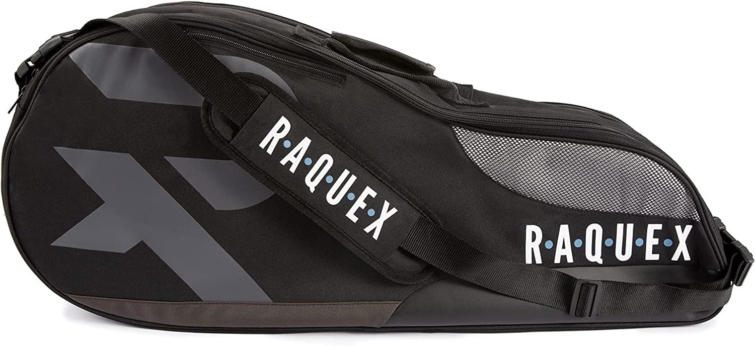 Raquex Borsa da Tennis per 6 Racchette, Blu - immagine 1