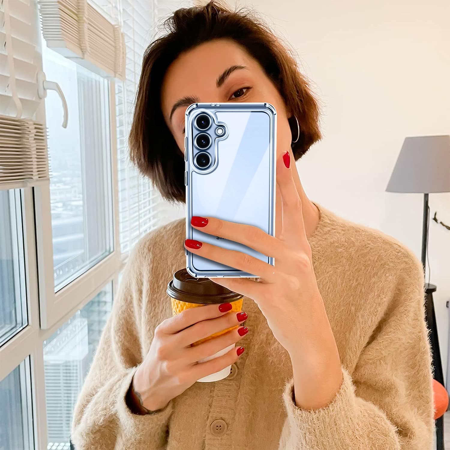 Ivoler Cover Trasparente Anti Ingiallimento per Samsung Galaxy S25 5G - immagine 7