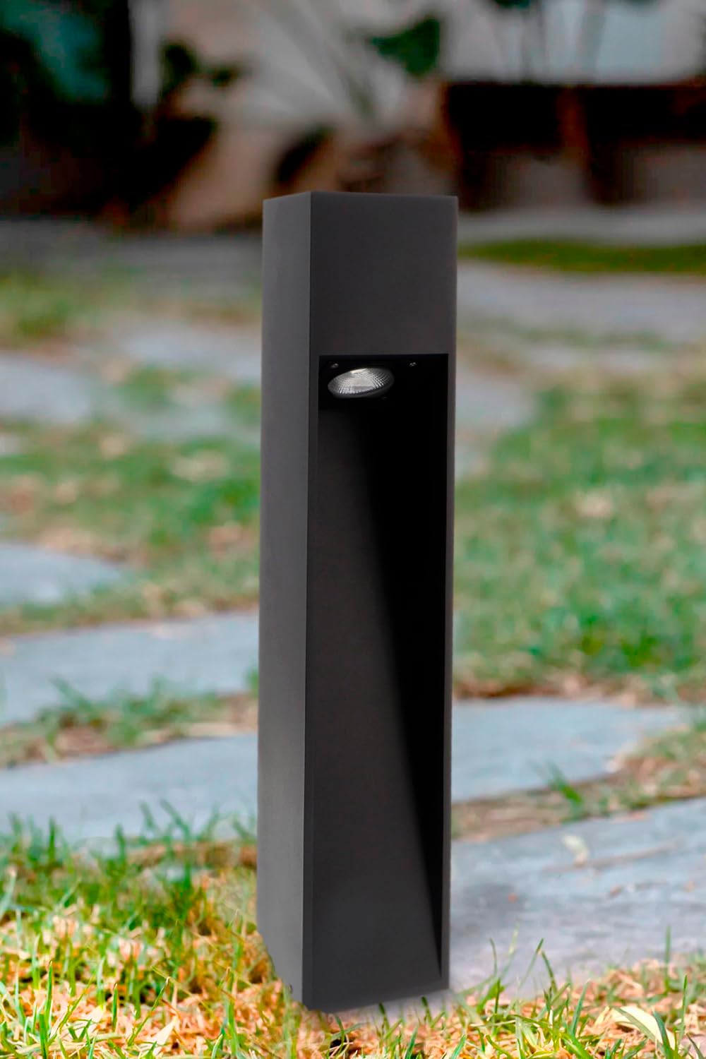 M Ledme Cora Plus - Faro LED Nero Impermeabile IP65