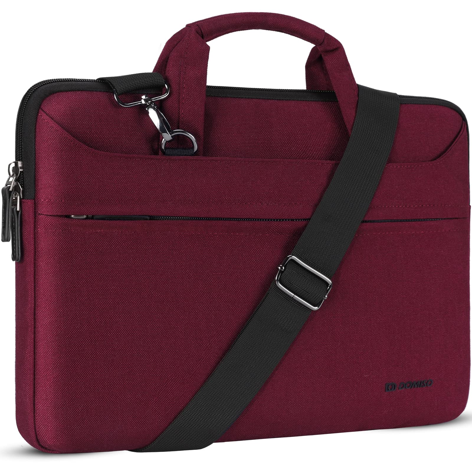 DOMISO Borsa a Tracolla per Laptop Impermeabile Cartella Borsa Porta PC con Manico,AA40