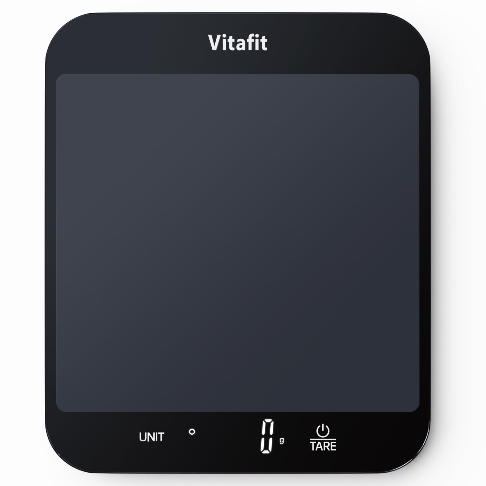 Vitafit Bilancia da Cucina Digitale 15kg, Nero