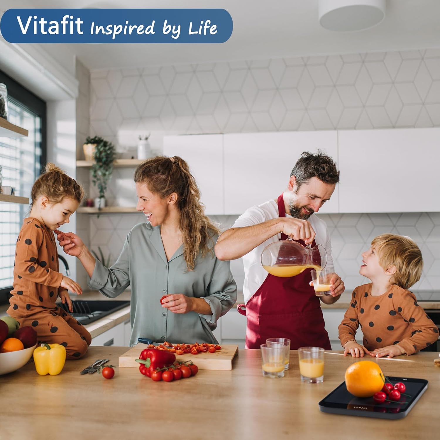 Vitafit Bilancia da Cucina Digitale 15kg, Nero - immagine 5