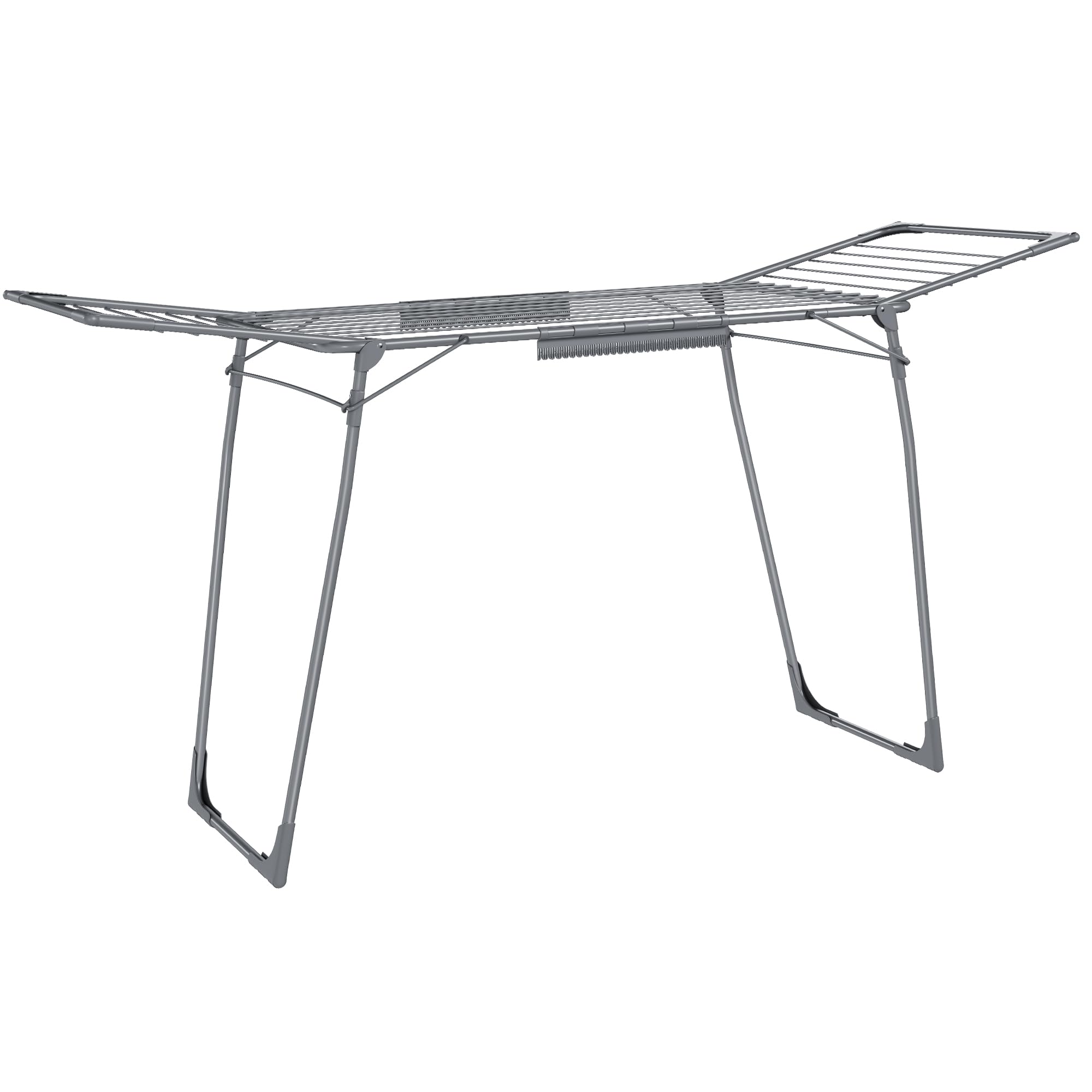 Songmics Stendibiancheria da Pavimento Salvaspazio, Grigio