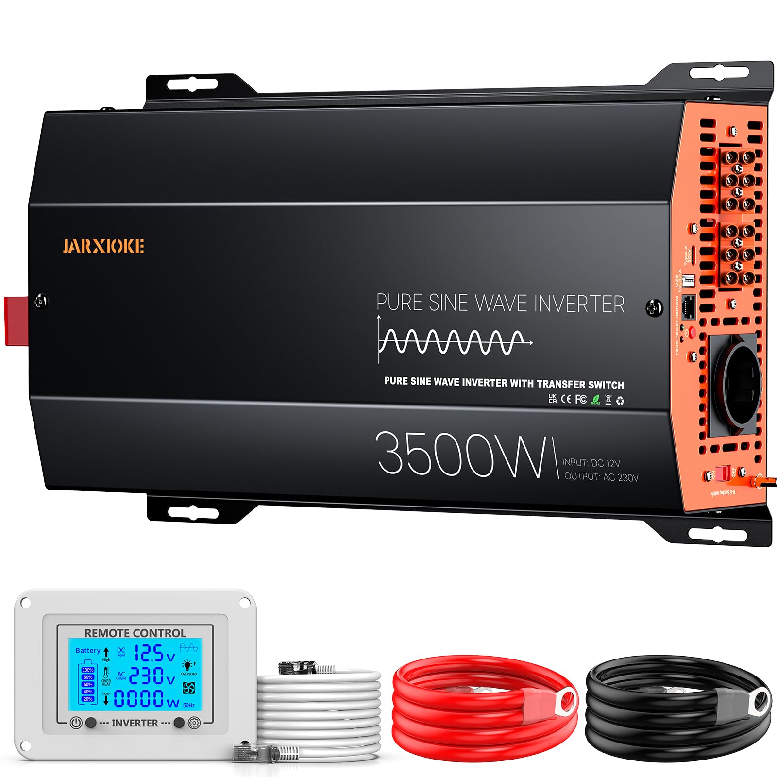 Inverter 3500W 12V a 230V Onda Sinusoidale Pura