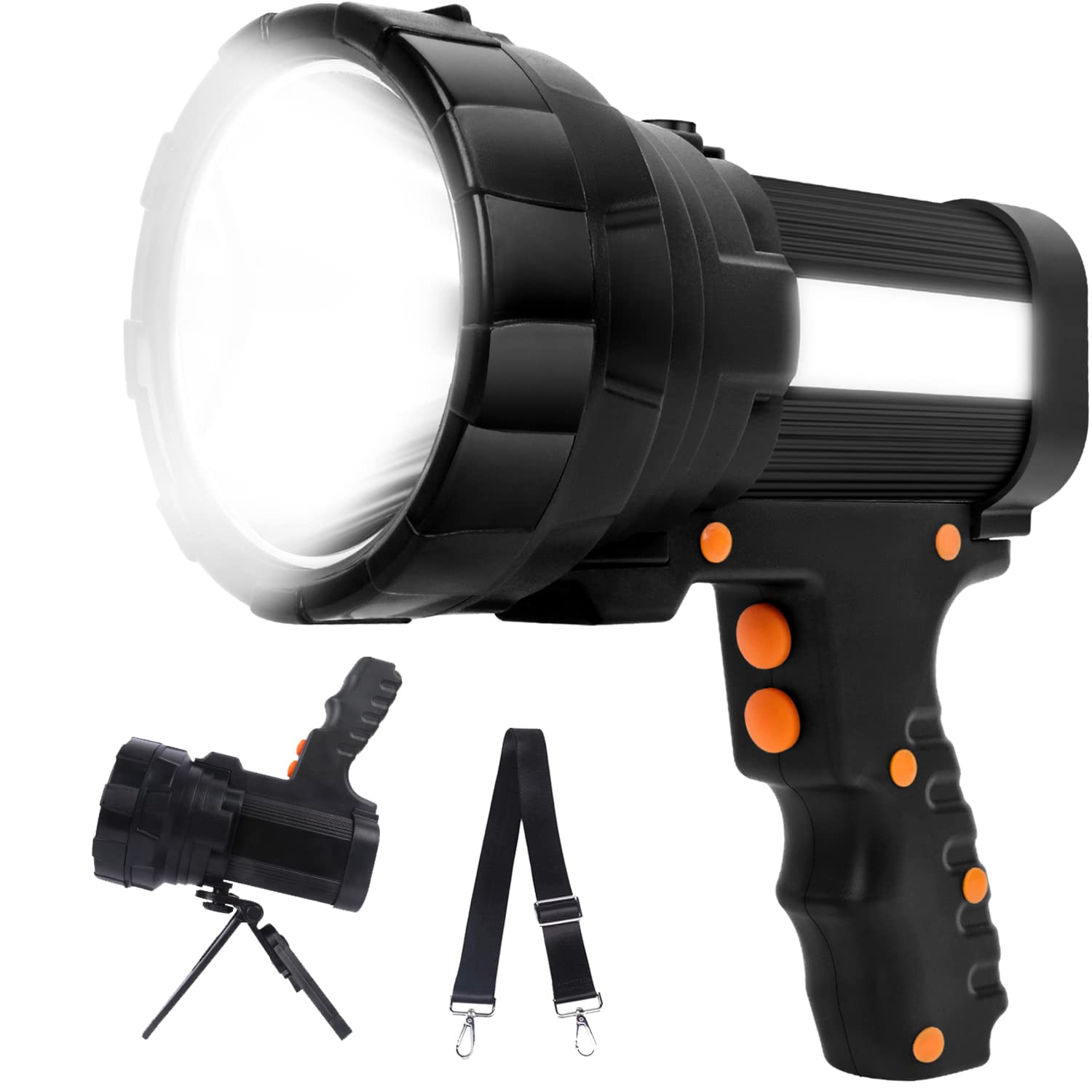 Torcia LED Ricaricabile Alta Potenza 15000 Lumen