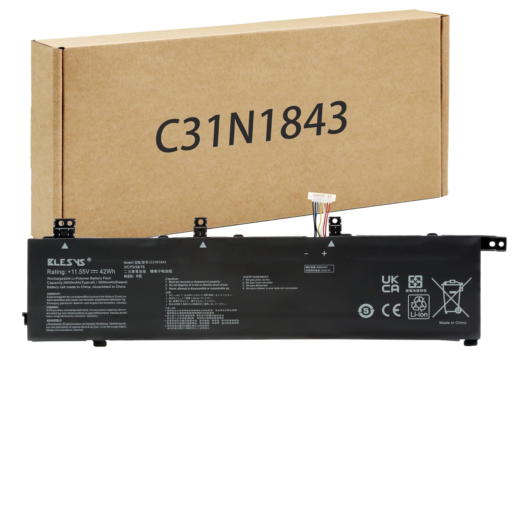 Blesys C31N1843 Batteria per ASUS VivoBook S14/S15