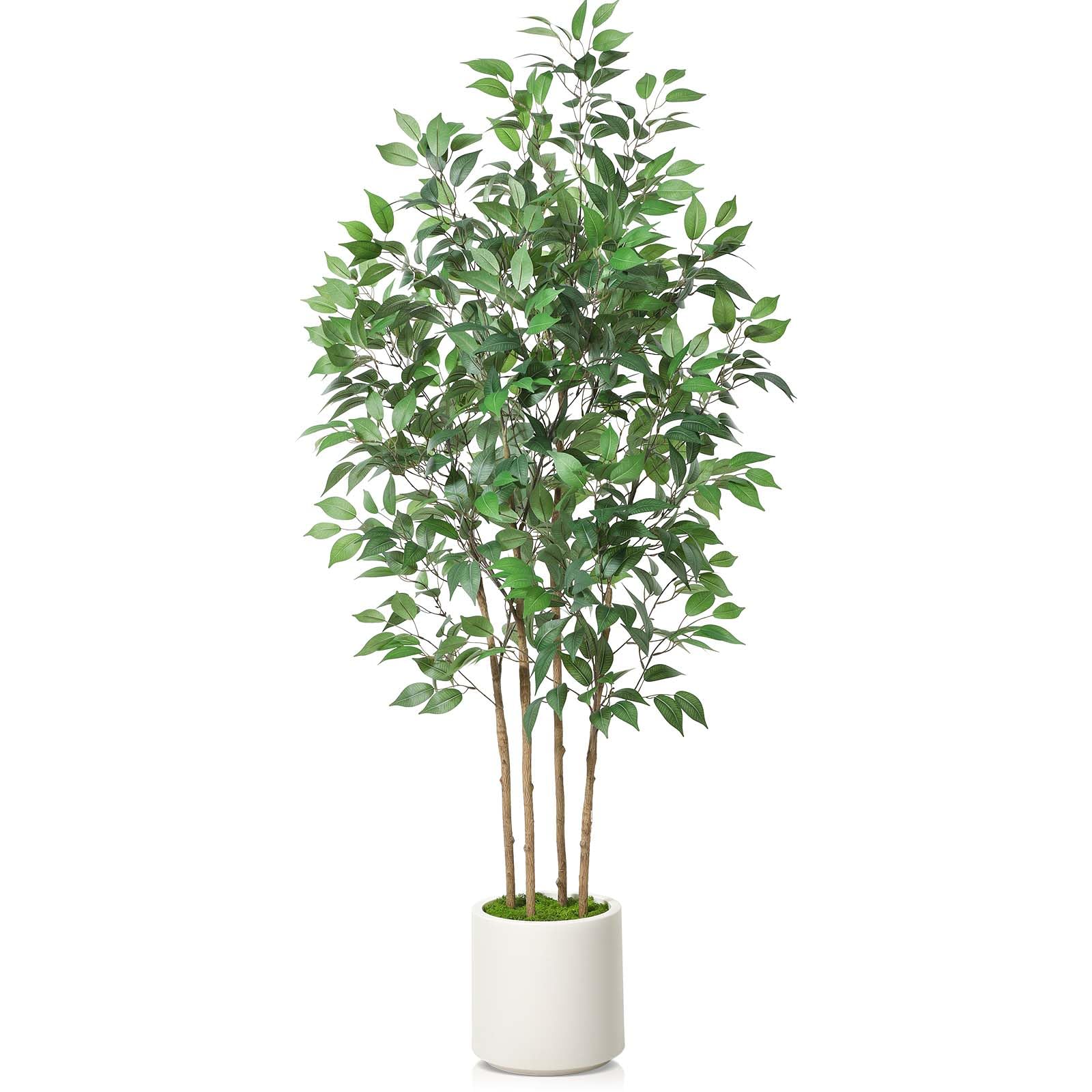 Soguyi Ficus Pianta Artificiale 180 cm con Fioriera