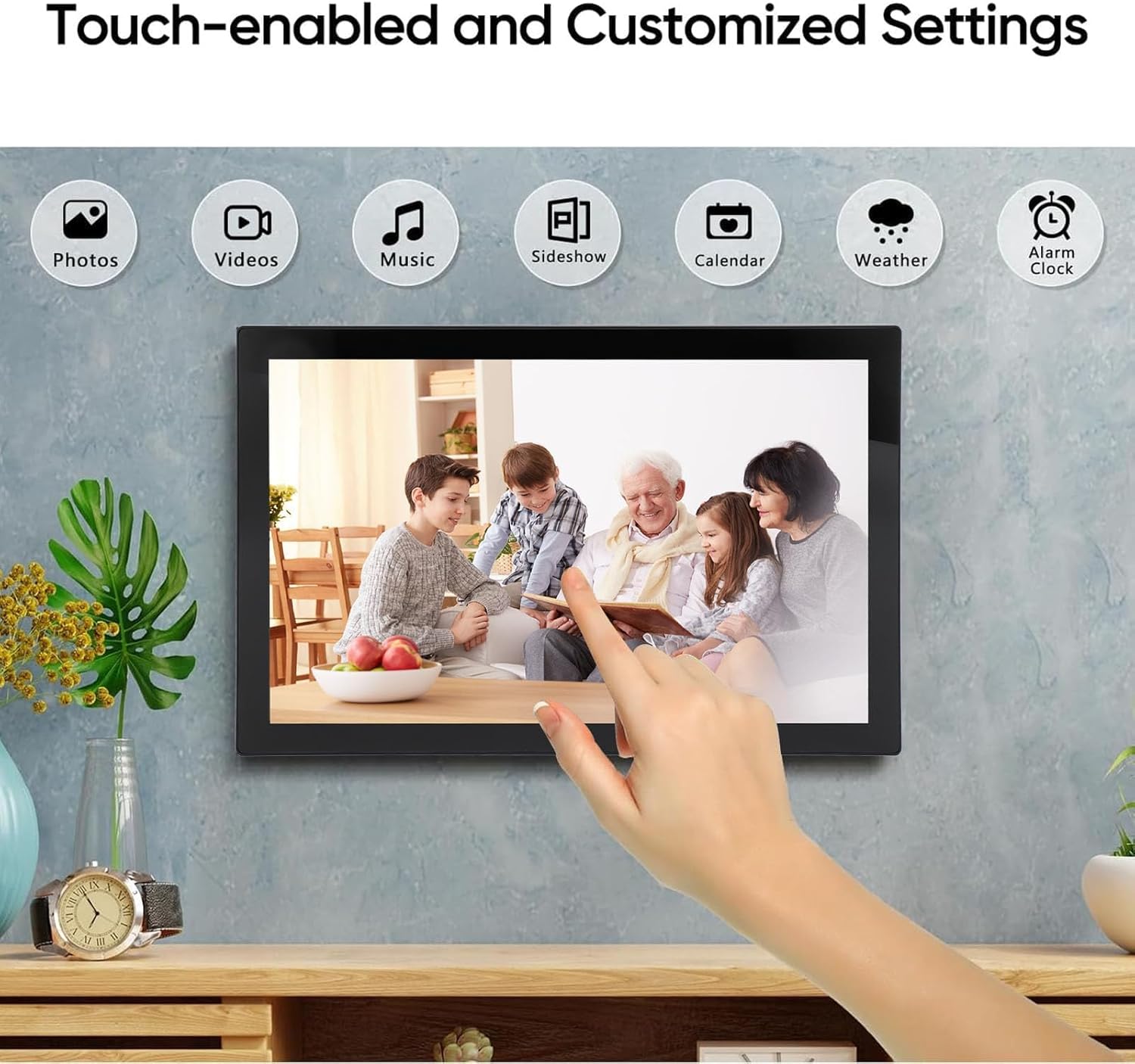 Cornice Digitale WiFi 21.5 Pollici 32GB - immagine 2