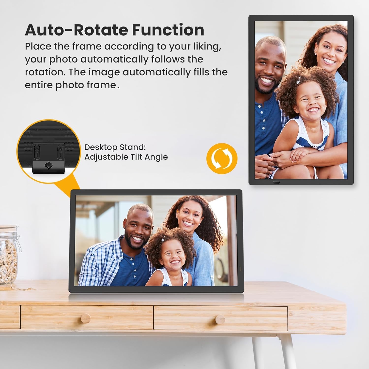 Cornice Digitale WiFi 21.5 Pollici 32GB - immagine 5