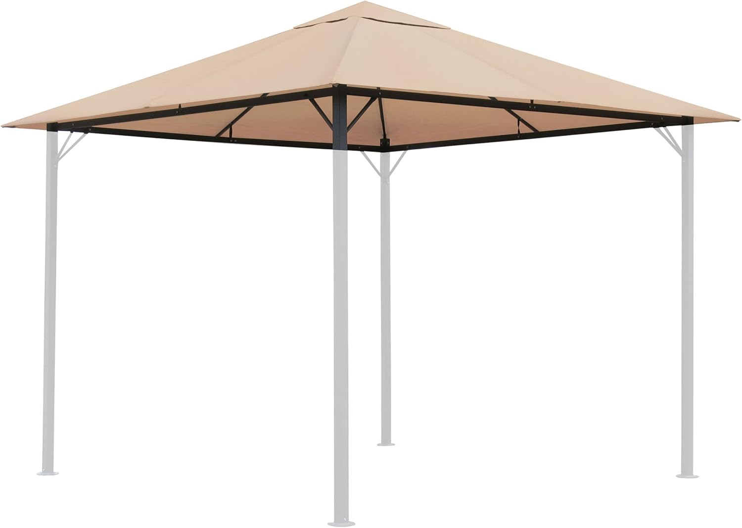 Quick Star Tetto di Ricambio per Gazebo 3x3m, Sabbia