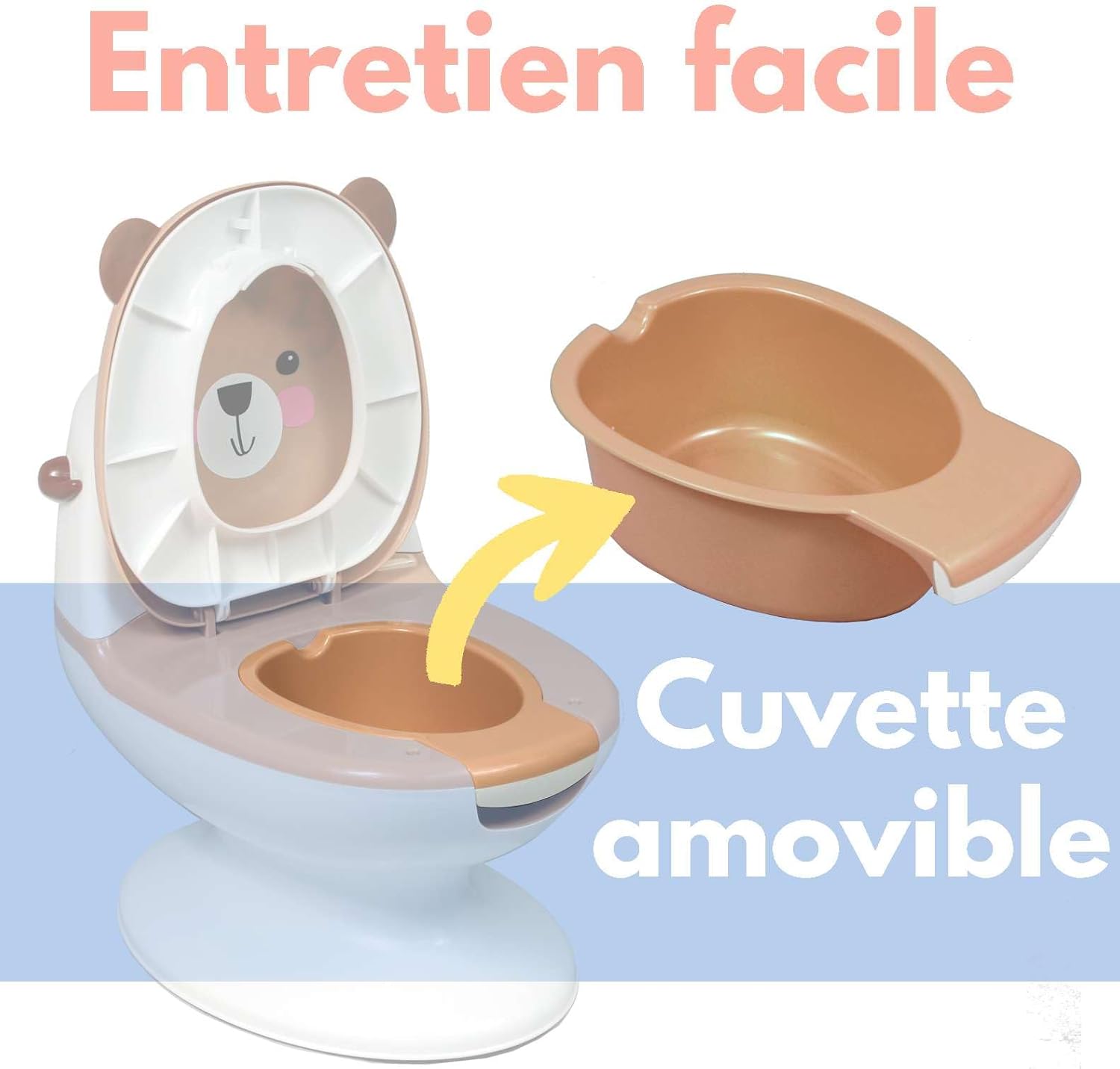 BAMBISOL Vasino da Toilette per Bambini Orsetto - immagine 4
