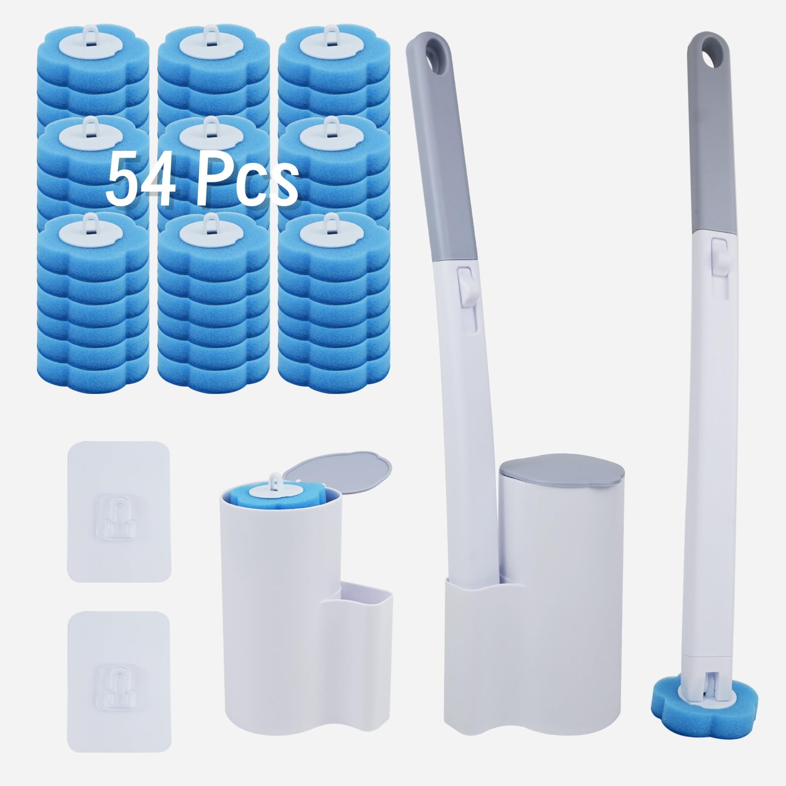 Scopino Bagno WC Monouso Set - 54 Ricariche Profumate