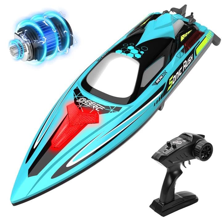 DEERC Barca RC Senza Spazzole 34 MPH per Adulti