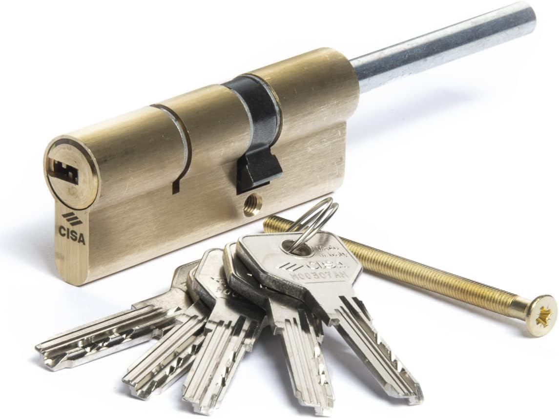 Cisa Cilindro Europeo Asix Ottone Smerigliato 50/30mm