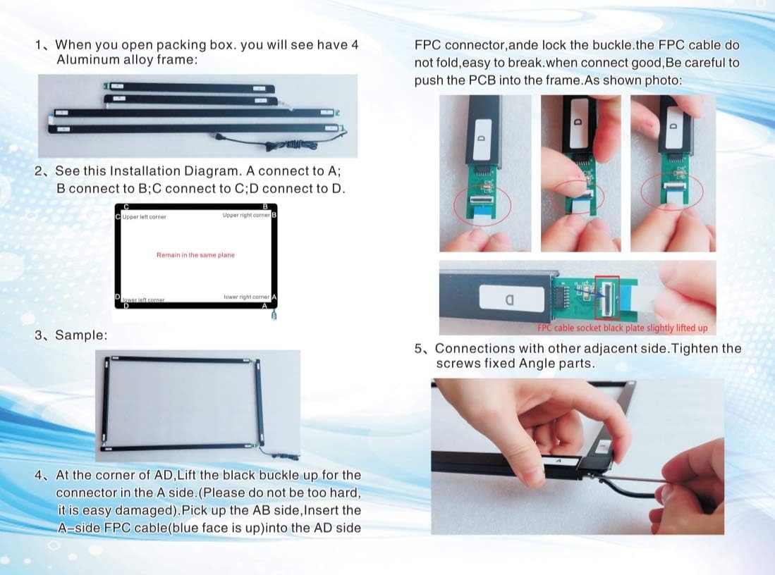 Cornice touch a infrarossi 16:9 con interfaccia USB (32") - immagine 4