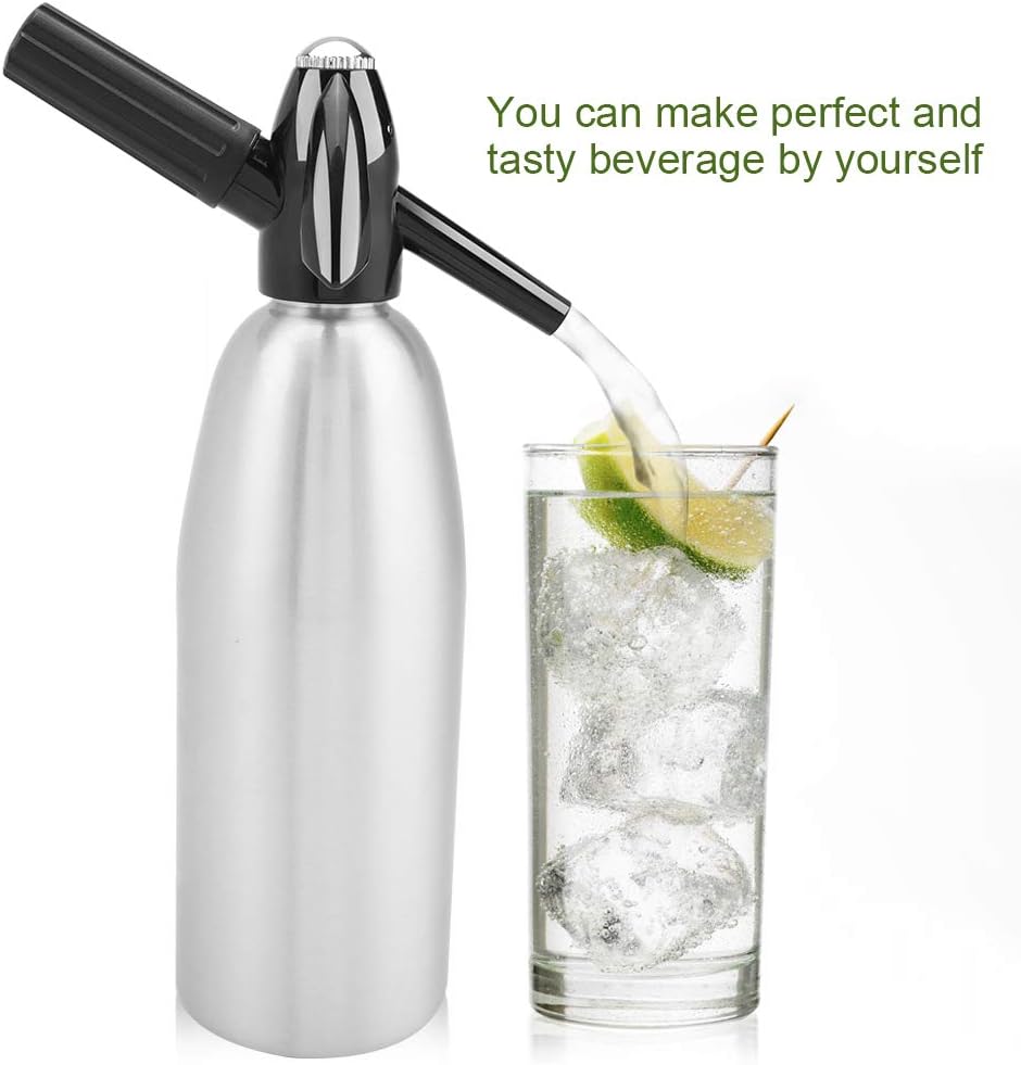 Bottiglia per Sifone di Soda 1L, Alluminio, Argento - immagine 2