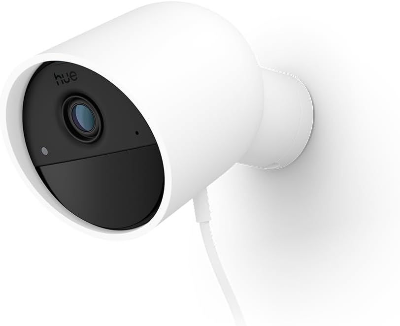 Philips Hue Videocamera Cablata Secure 2K, Bianco - immagine 1