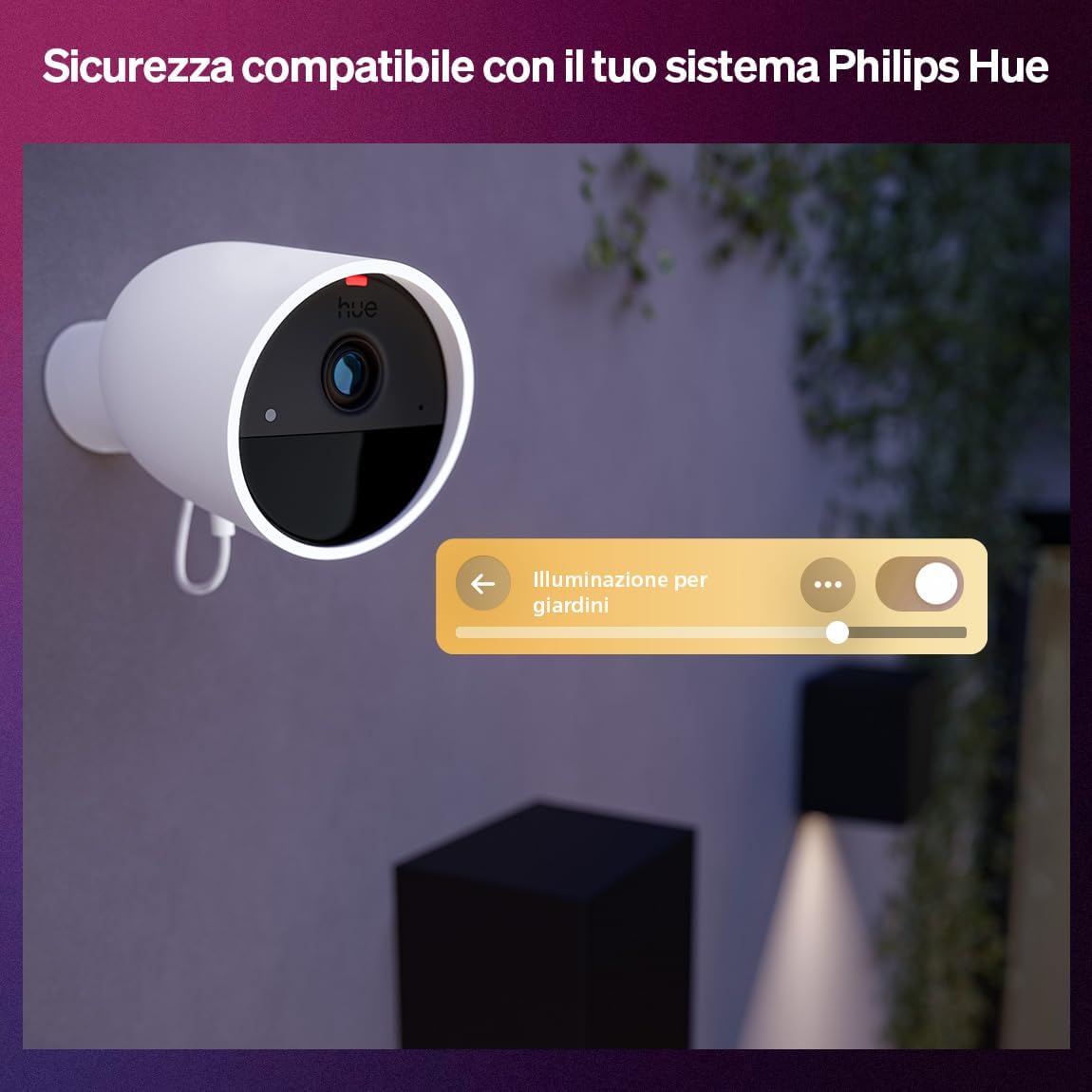 Philips Hue Videocamera Cablata Secure 2K, Bianco - immagine 4