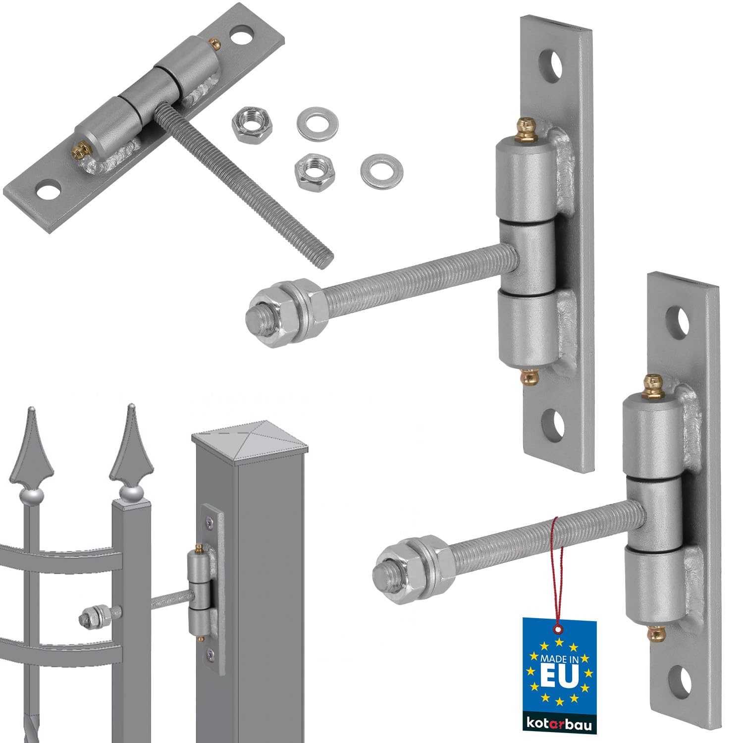 Kotarbau® Set 2pz Lamiera Avvitamento e Nippli Lubrificazione