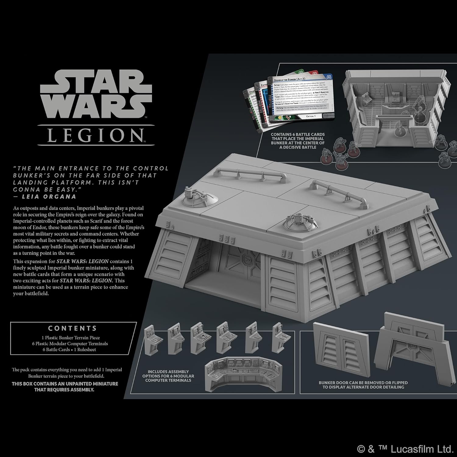 Fantasy Flight Games FFGSWL58 Star Wars Legion: Imperial Bunker - immagine 3