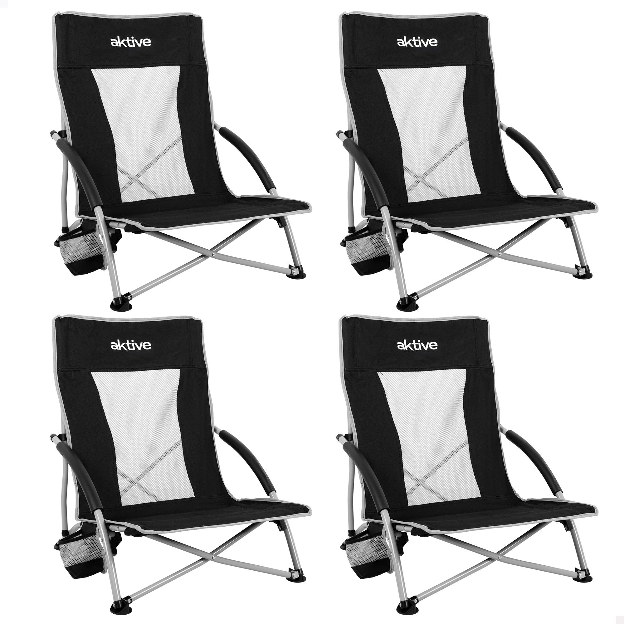 Aktive Sedie Pieghevoli da Campeggio (4 pz)
