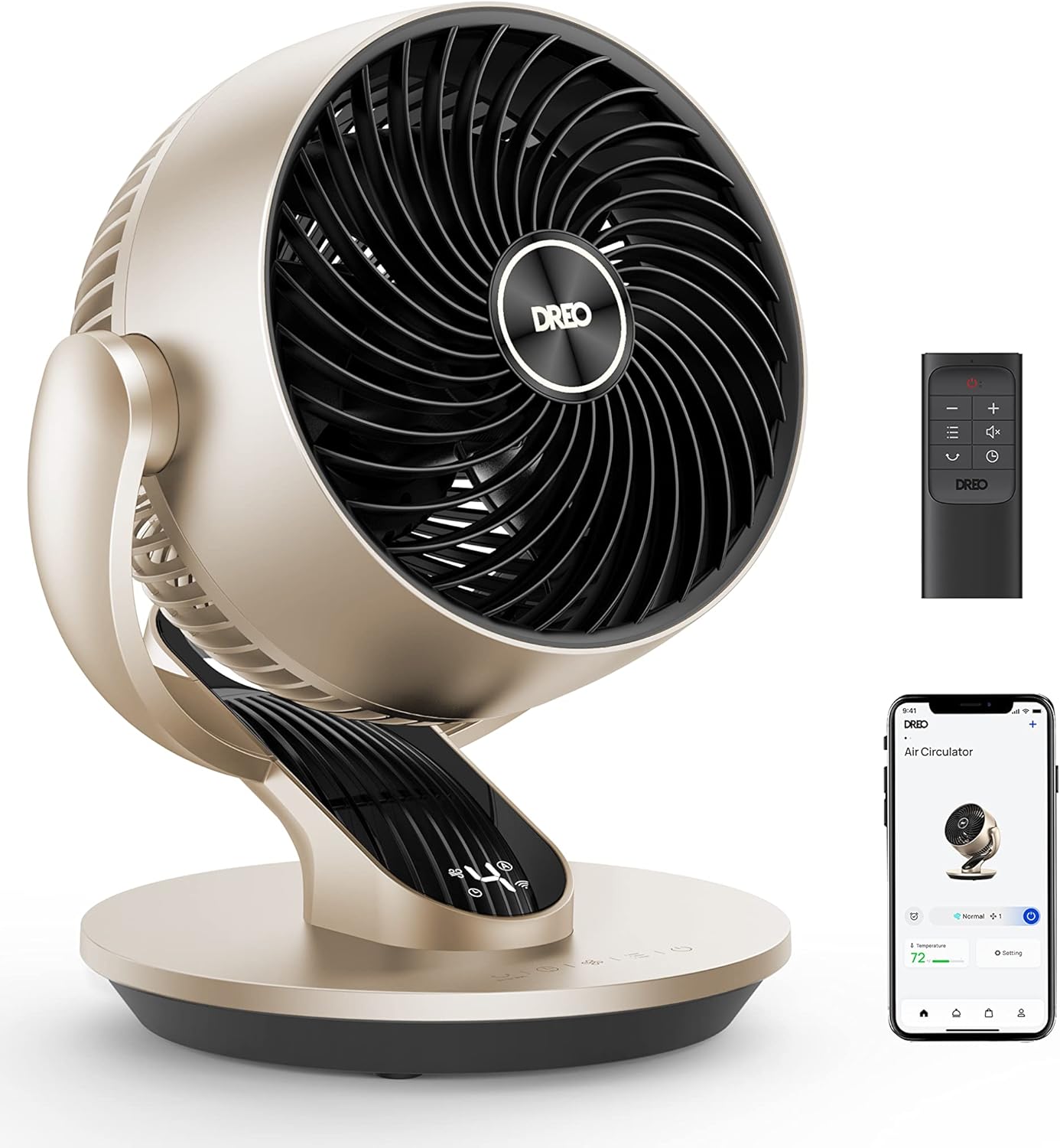 Dreo Lynx S - Ventilatore da Tavolo Smart 28dB, Argento - immagine 1
