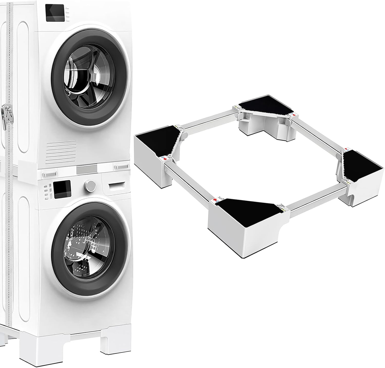 NIUXX Base Universale Regolabile per Lavatrice e Frigorifero - immagine 1