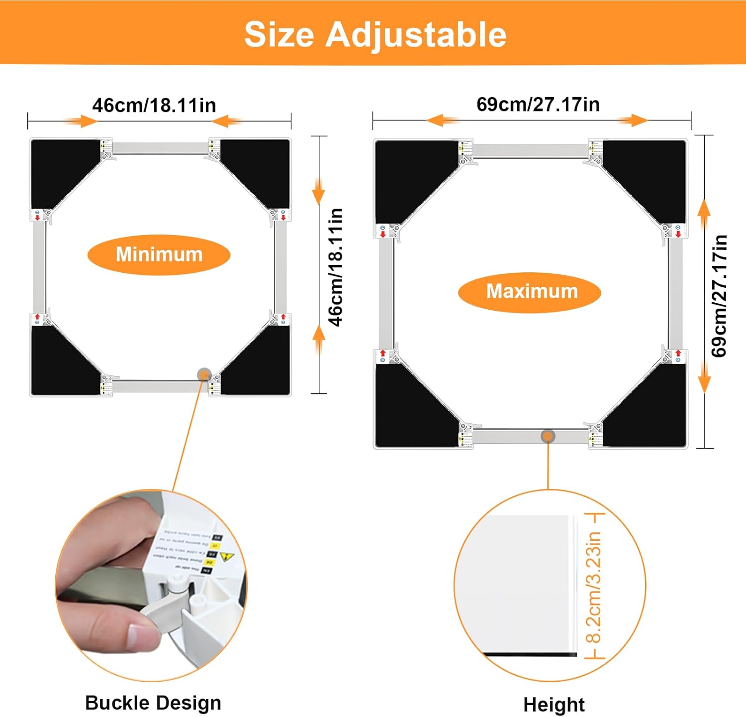 NIUXX Base Universale Regolabile per Lavatrice e Frigorifero - immagine 2