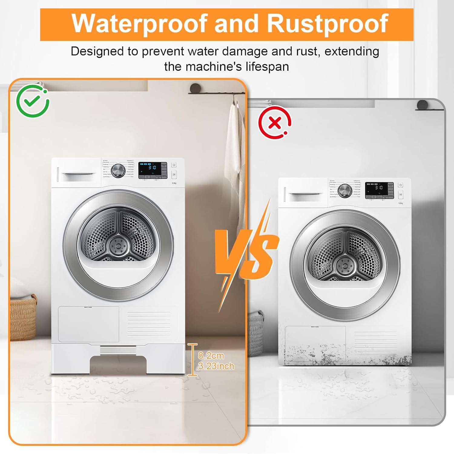 NIUXX Base Universale Regolabile per Lavatrice e Frigorifero - immagine 6