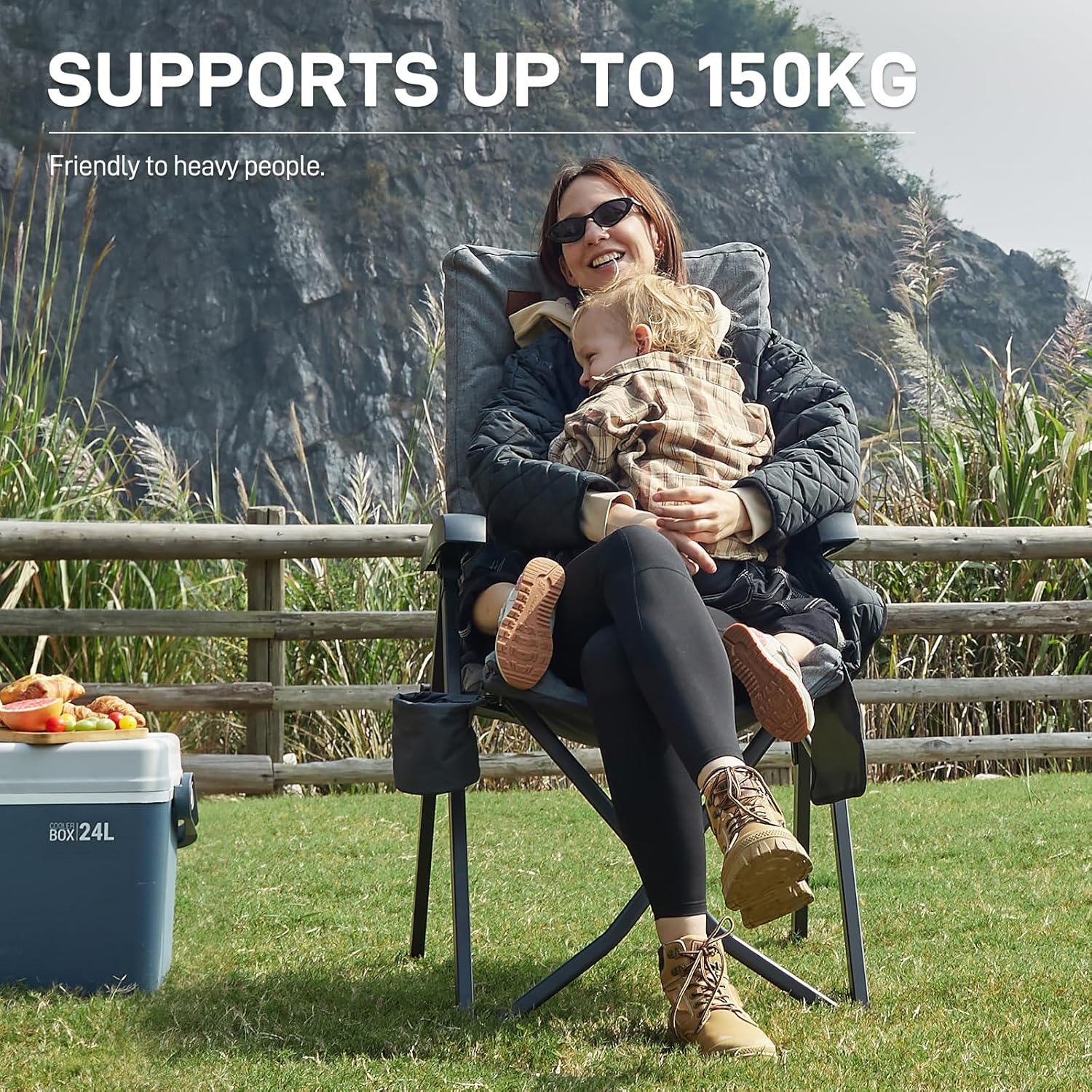 Ever Advanced Sedia da Campeggio Pieghevole Imbottita - immagine 3