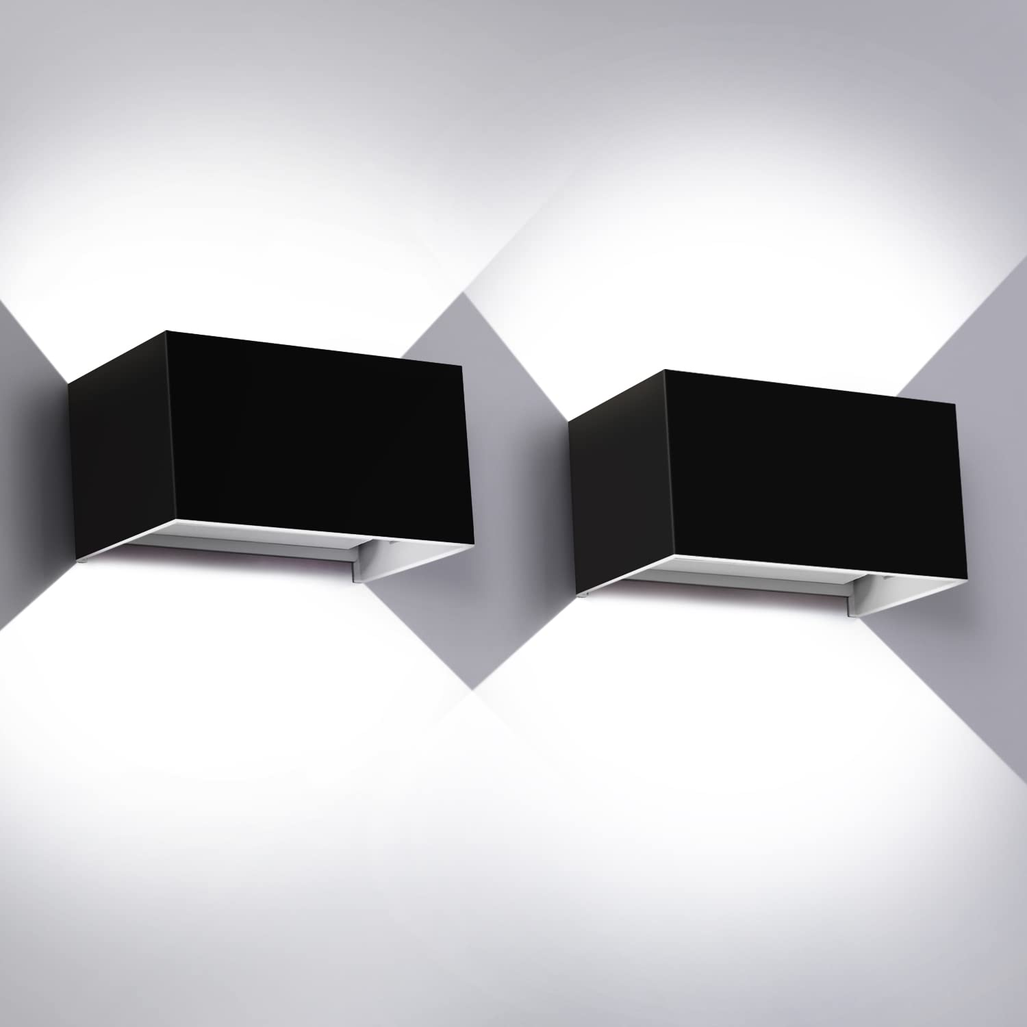 Kingwei 2 Applique da Esterno 20W 6000K Bianco Freddo