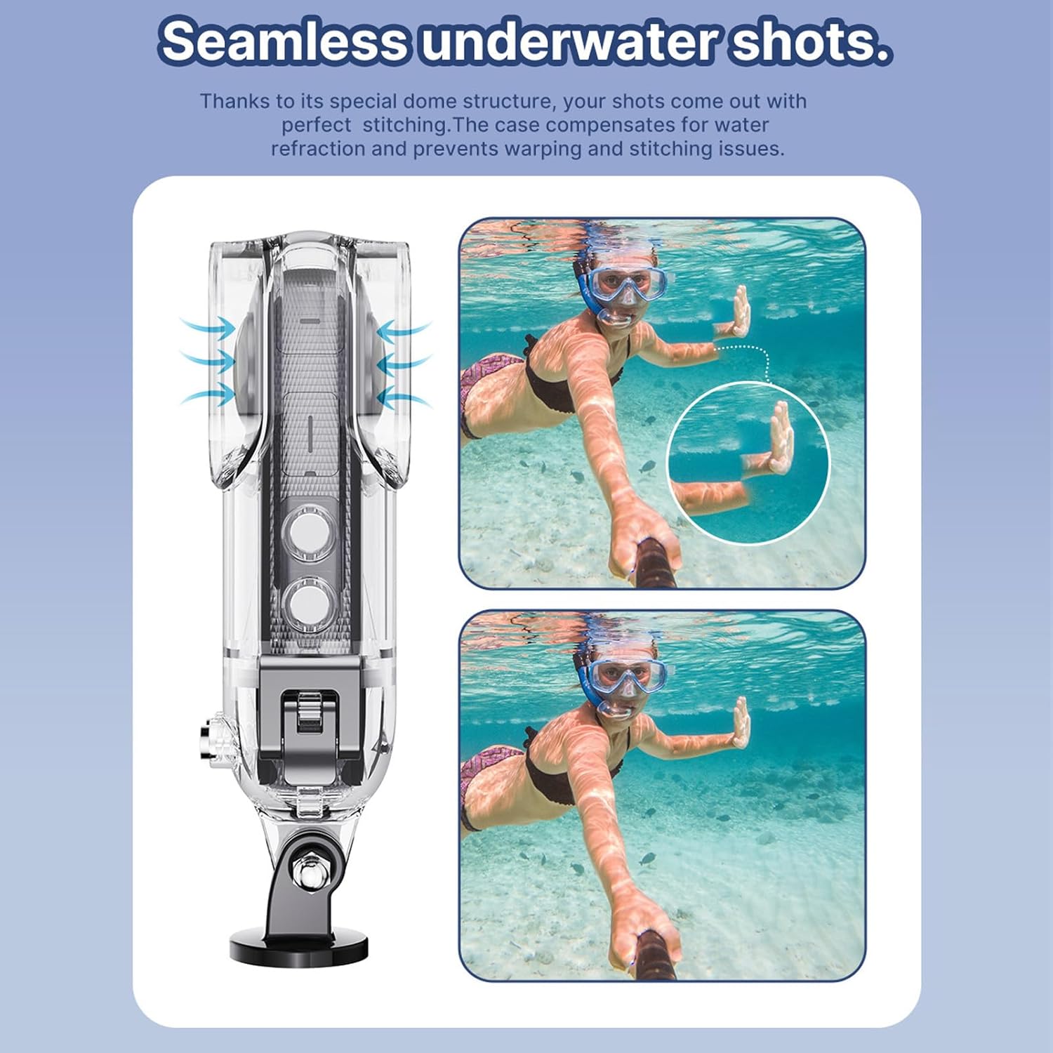 Custodia Subacquea Invisibile per Action Camera X3 - immagine 4