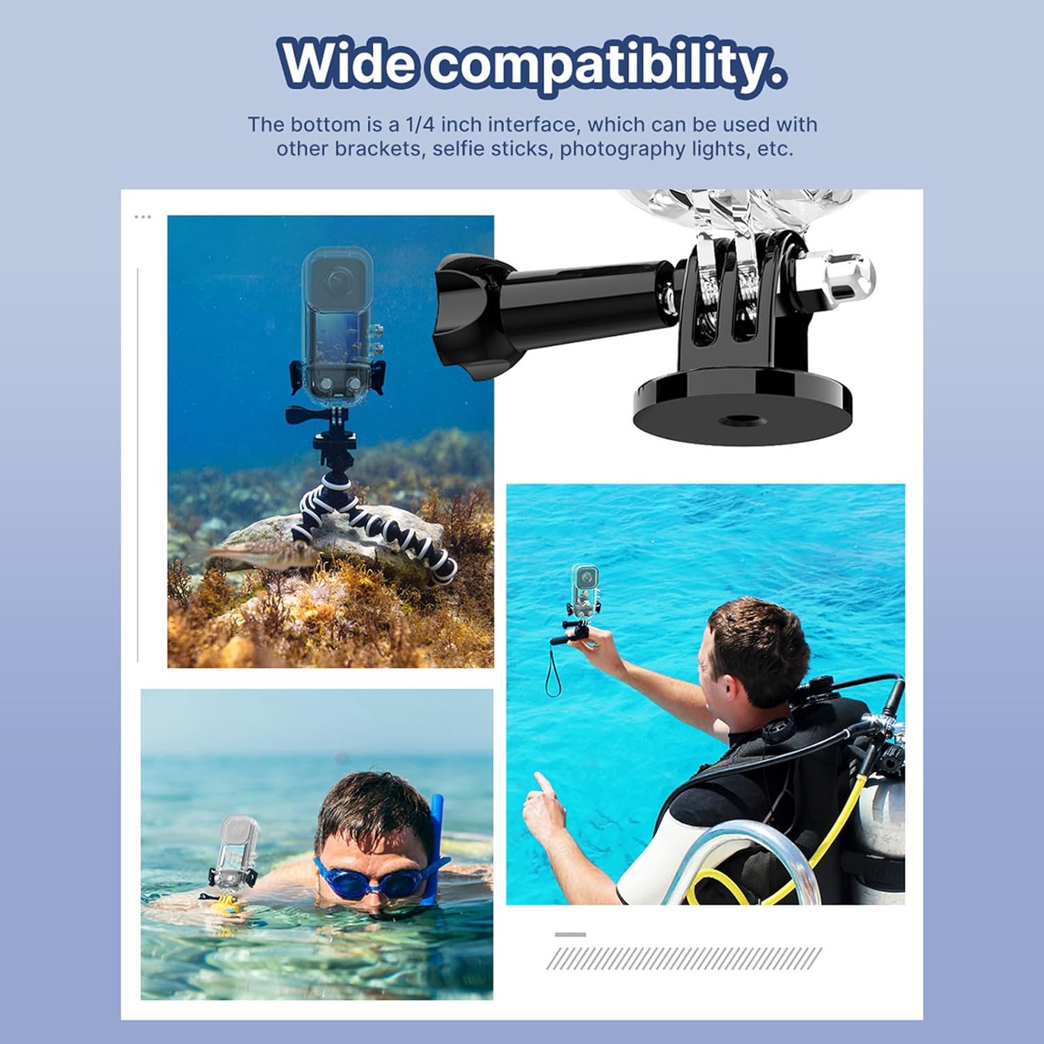 Custodia Subacquea Invisibile per Action Camera X3 - immagine 5