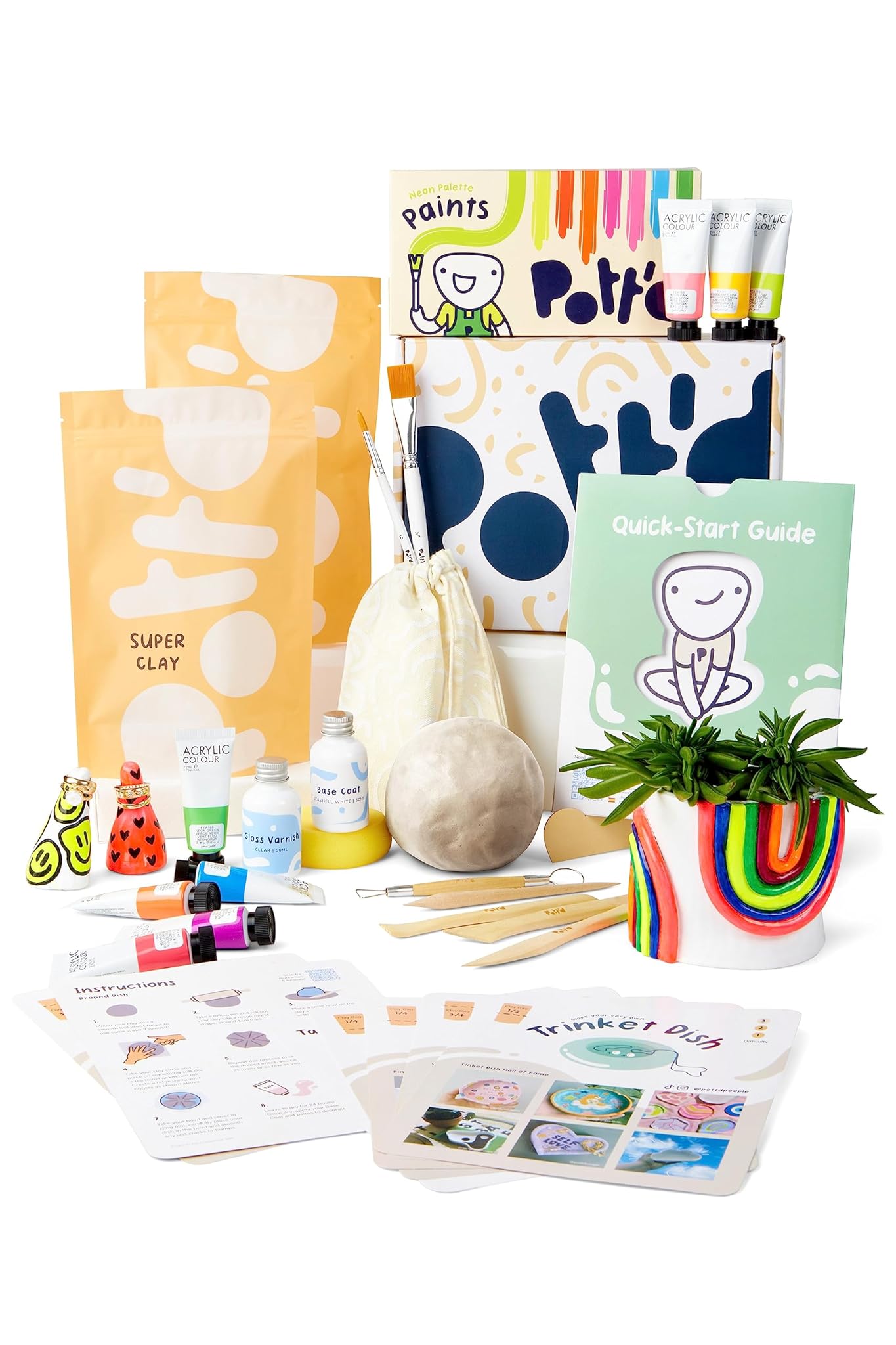 Pott'd Kit di Argilla Senza Cottura per Principianti