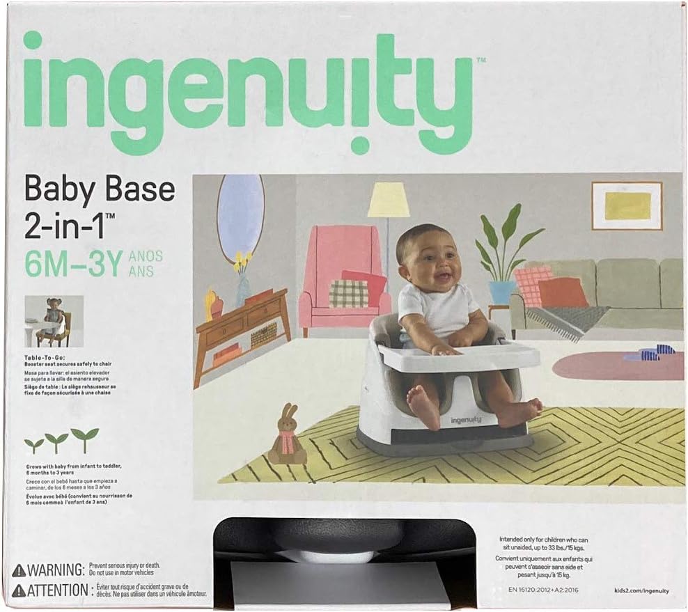 Ingenuity, Rialzo da Sedia 2in1 - grigio ardesia - immagine 11